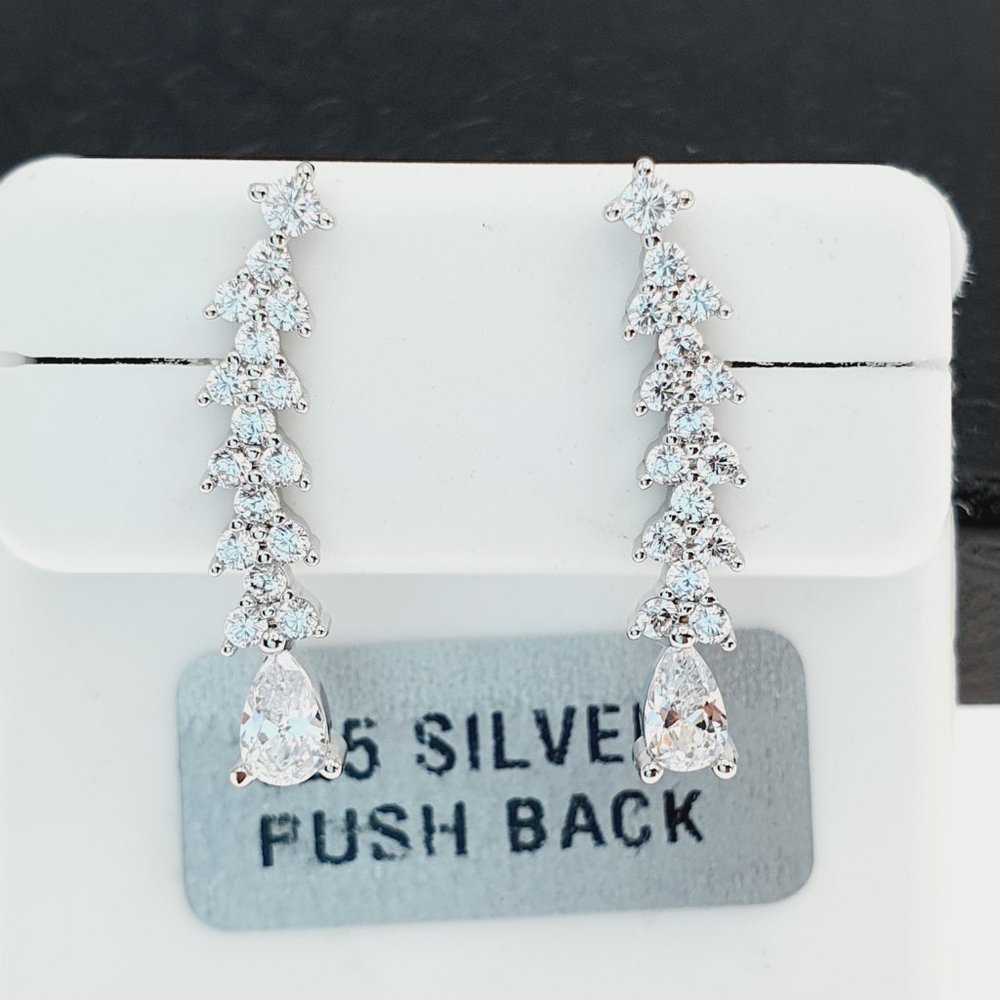925 Sterling Silver Luxury Cz Earrings For WomenGirls Best Forrjus2204 64$